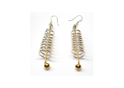 Two Tone Plated | Twisted Earrings